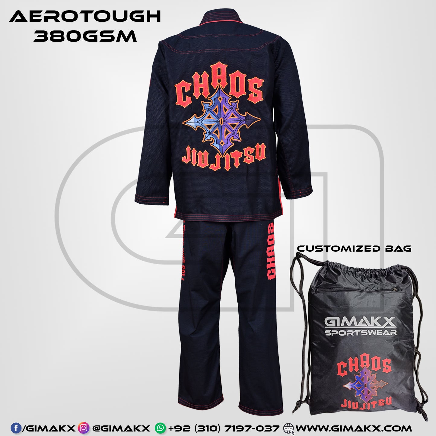 Gimakx Aerotough Premium BJJ Gi Ultralight Weight