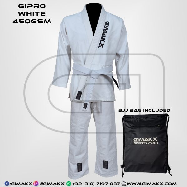 Gimakx GiPro Premium BJJ Gi White