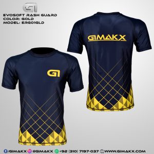 Gimakx Evosoft Premium BJJ Rash Guard 01 Gold