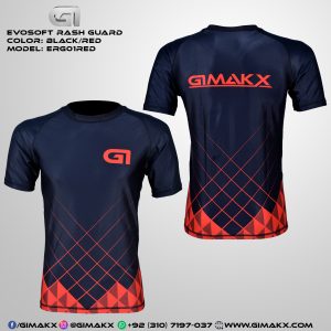 Gimakx Evosoft Premium BJJ Rash Guard 01 Red