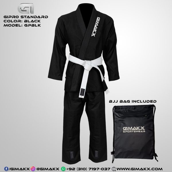Gimakx GiPro Premium BJJ Gi Black