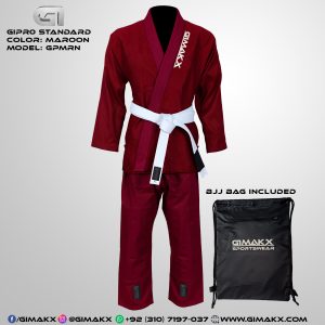 Gimakx GiPro Premium BJJ Gi Maroon