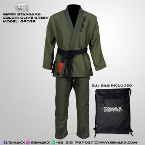 Gimakx GiPro Premium BJJ Gi Olive Green