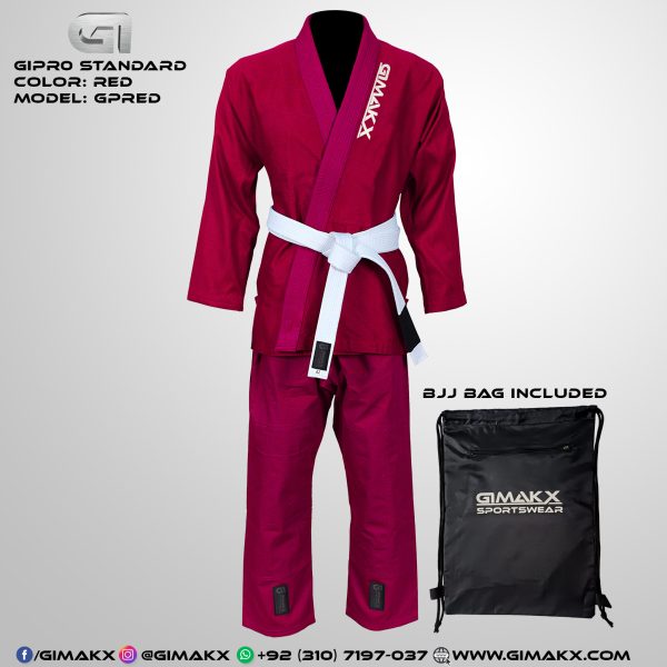 Gimakx GiPro Premium BJJ Gi Red